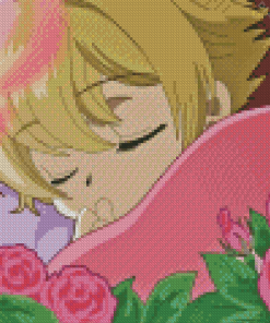 Honey Senpai Sleeping Diamond Painting