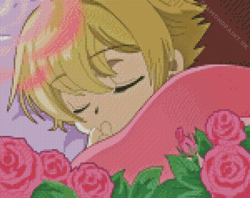 Honey Senpai Sleeping Diamond Painting