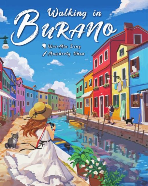 Italy Burano Poster Diamond Painting