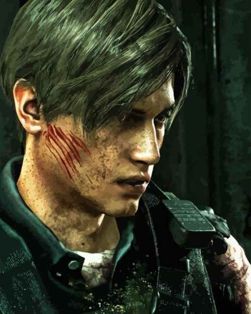 Leon Kennedy Resident Evil Diamond Painting