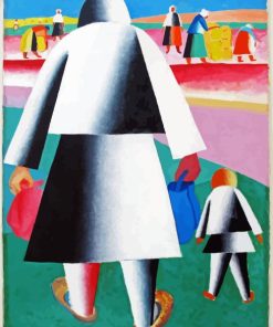 Marfa And Vanka By Kazimir Malevich Diamond Painting