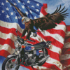 Motorcycle Eagle Diamond Painting