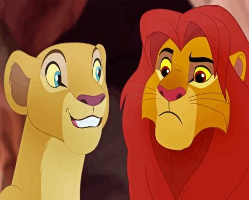 Nala And Simba Diamond Painting