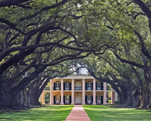 Oak Alley Plantation Diamond Painting