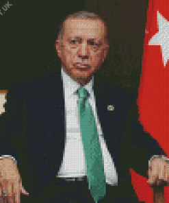 Recep Tayyip Erdogan President Diamond Painting