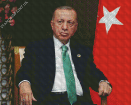 Recep Tayyip Erdogan President Diamond Painting