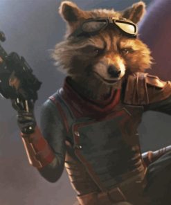 Rocket Raccoon Avengers Endgame Diamond Painting