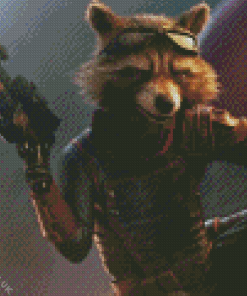 Rocket Raccoon Avengers Endgame Diamond Painting