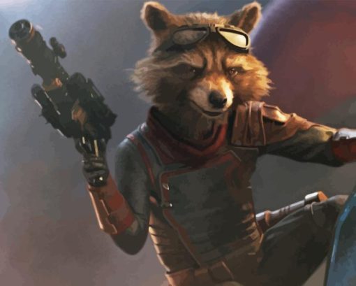 Rocket Raccoon Avengers Endgame Diamond Painting