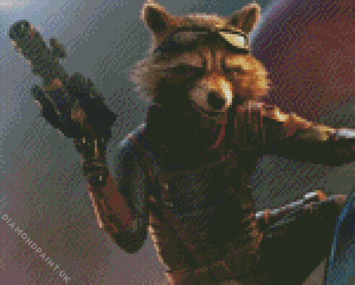 Rocket Raccoon Avengers Endgame Diamond Painting