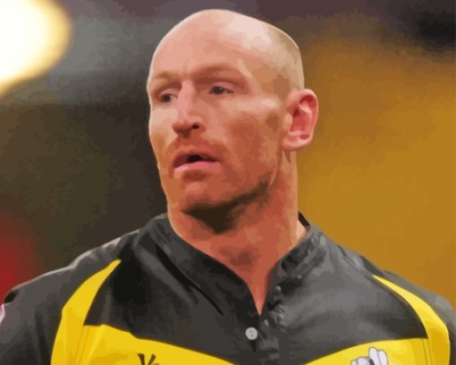 Rugby Player Gareth Thomas Diamond Painting