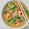 Spicy Prawn Laksa Diamond Painting