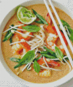 Spicy Prawn Laksa Diamond Painting