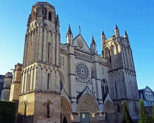 St Peters Cathedral In Poitiers Diamond Painting