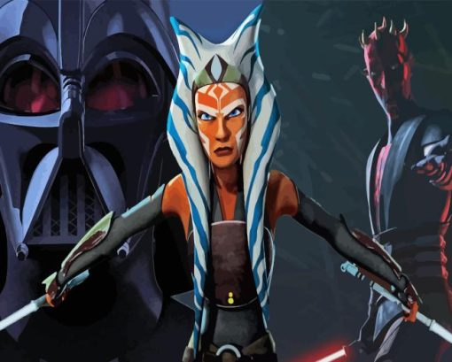 Star Wars Clone Wars Ahsoka Diamond Painting