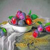 Still Life Plum Fruit Diamond Painting