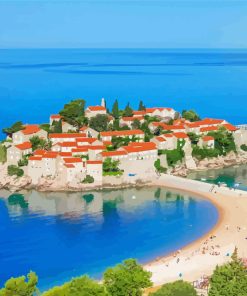 Sveti Stefan Diamond Painting