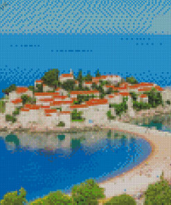 Sveti Stefan Diamond Painting