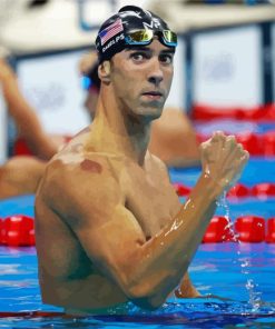 The American Swimmer Michael Phelps Diamond Painting