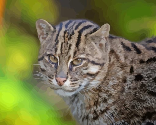 The Raccoon Fishing Cat Diamond Painting