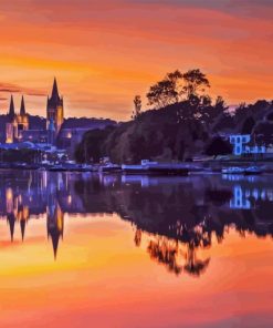 Truro River At Sunset Diamond Painting