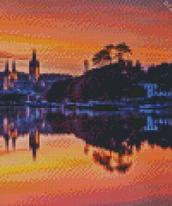 Truro River At Sunset Diamond Painting