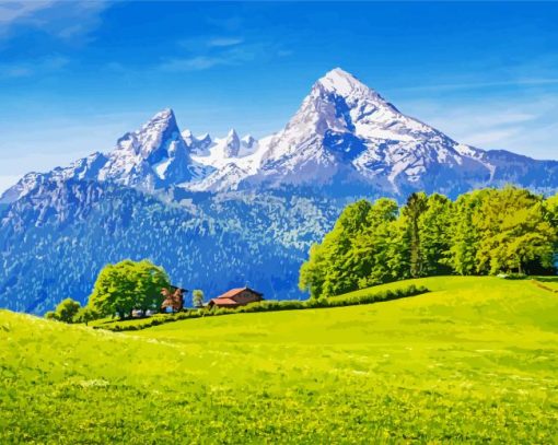 Watzmann Landscape Diamond Painting