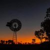 Western Windmill Silhouette Diamond Painting