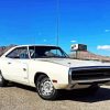 White Charger Rt 1970 Diamond Painting