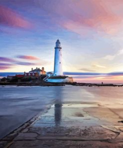 Whitley Bay St Marys Lighthouse Diamond Painting