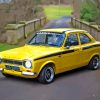 Yellow Ford Escort Mexico Diamond Painting