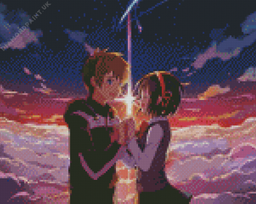 Your Name Taki And Mitsuha Diamond Painting