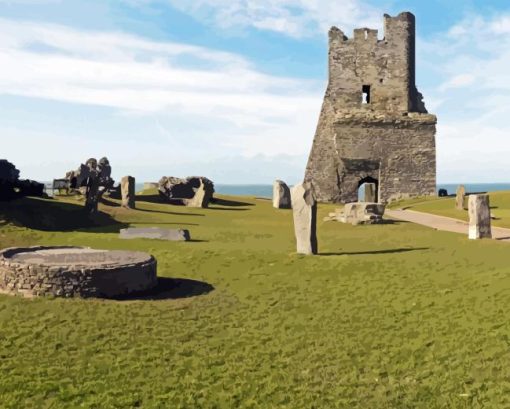 Aberystwyth Castle Diamond Painting