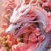 Aesthetic Pink Dragon Diamond Painting