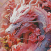 Aesthetic Pink Dragon Diamond Painting