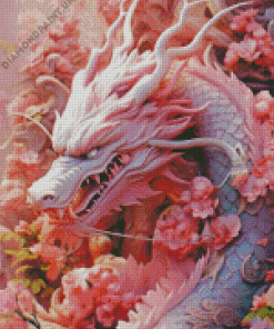 Aesthetic Pink Dragon Diamond Painting