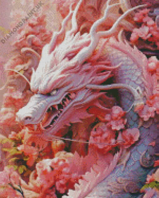 Aesthetic Pink Dragon Diamond Painting