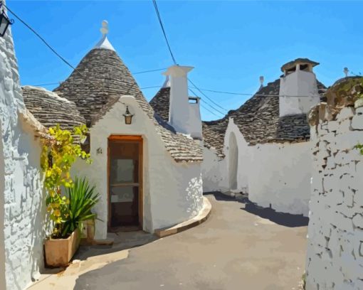 Alberobello Houses Diamond Painting