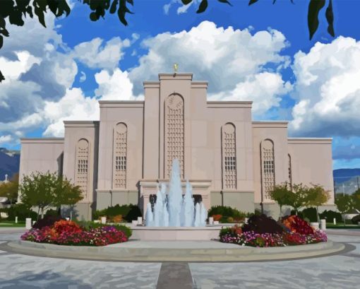 Albuquerque New Mexico Temple Diamond Painting