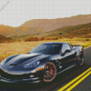 Black 2005 Corvette Diamond Painting