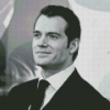 Black And White Henry Cavill Diamond Painting