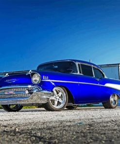 Blue 57 Chevy Diamond Painting