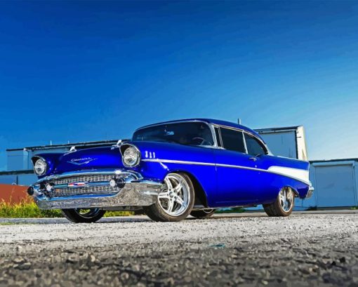 Blue 57 Chevy Diamond Painting