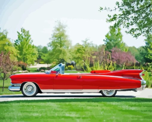 Cadillac 1959 Car Diamond Painting