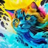 Colourful Cat Diamond Painting