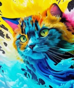 Colourful Cat Diamond Painting