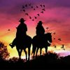 Cowboy And Cowgirl Silhouette Diamond Painting