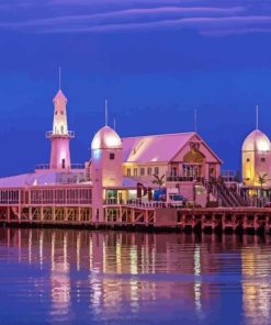 Cunningham Pier At Night Diamond Painting