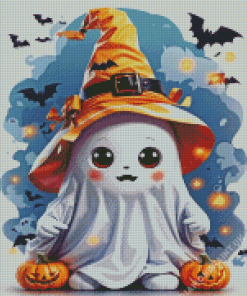 Cute Ghost Halloween Diamond Painting