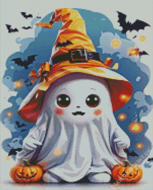 Cute Ghost Halloween Diamond Painting